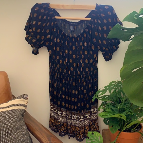 Forever 21 Print Dress - Picture 1 of 5